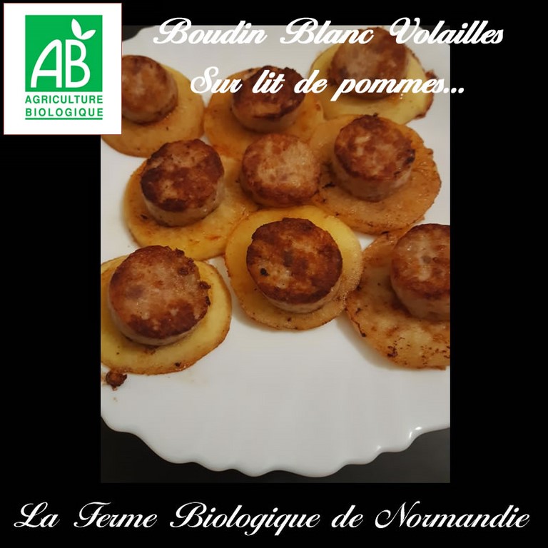 Boudin blanc bio aux volailles