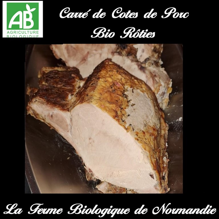 Cotes de porc bio 500g avec gras