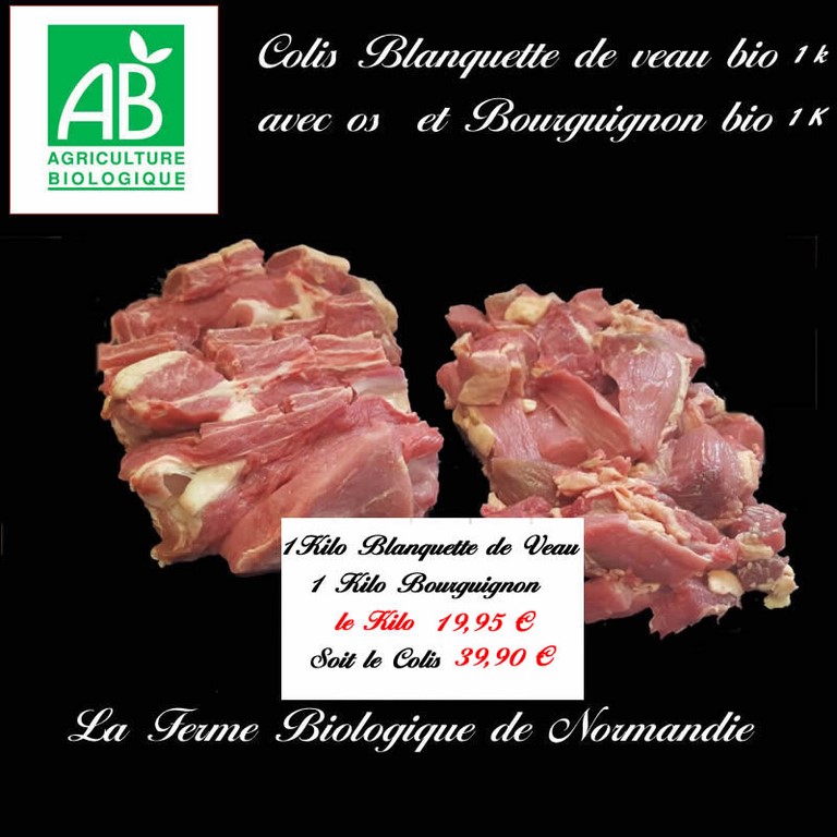 Colis bourguignon bio blanquette veau bio