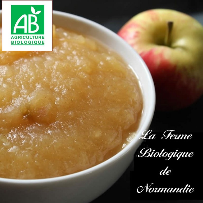 Compote de pommes bio fait maison