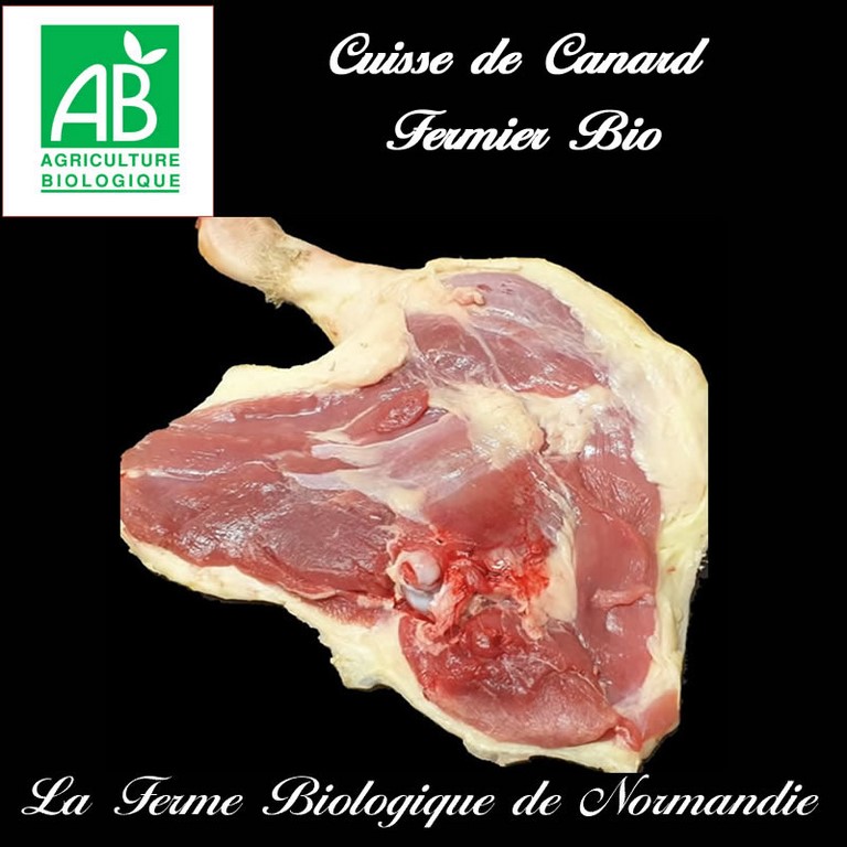 Cuisse canard fermier bio 250g