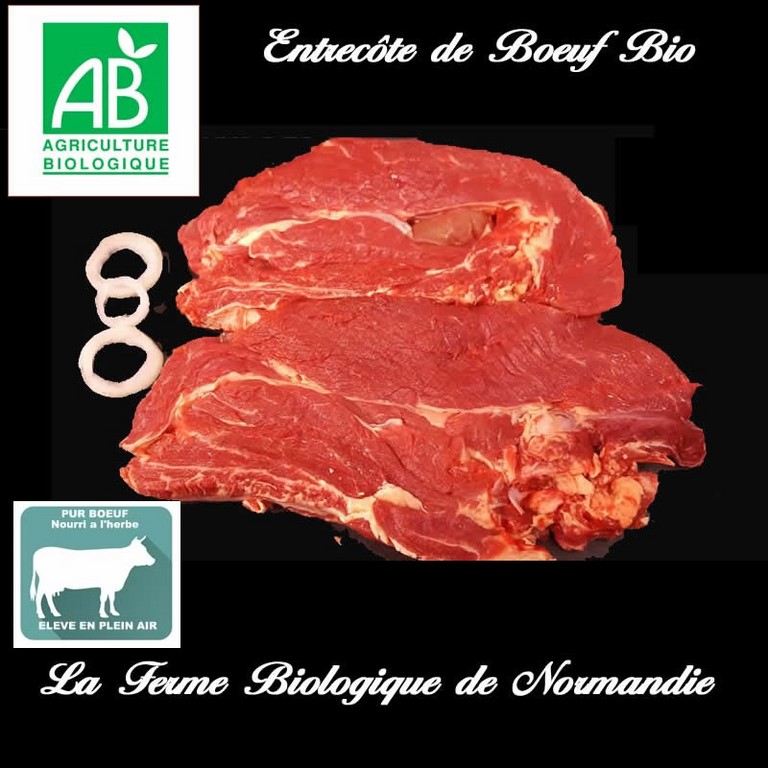 entrecote de boeuf bio 400g