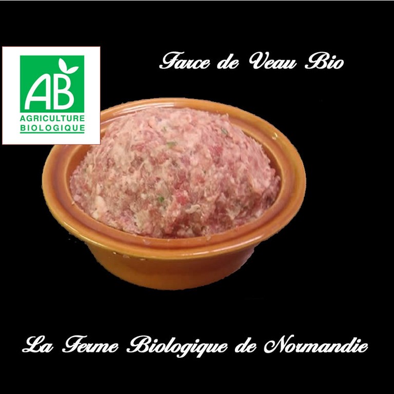 farce de veau bio poids 400g