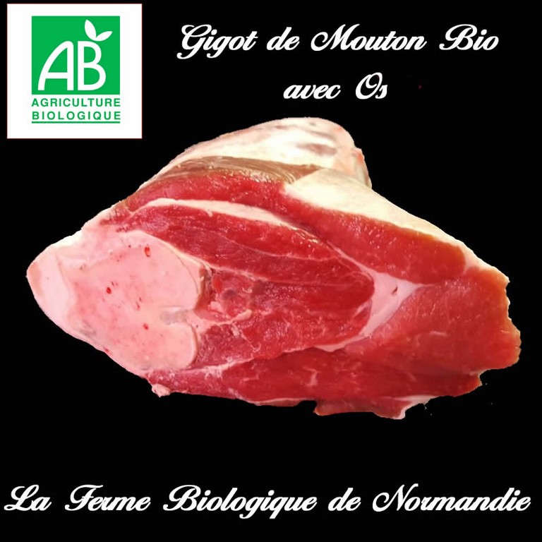 Gigot de mouton bio avec os