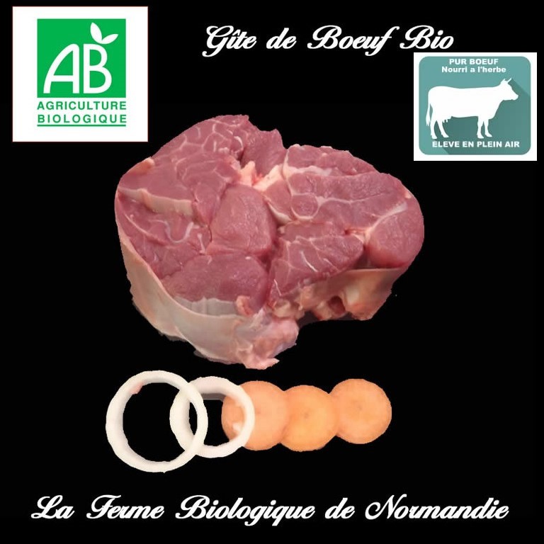 Gite de boeuf bio avec os 600g