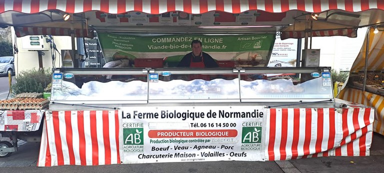 Viande bio marché Porchefontaine Versailles