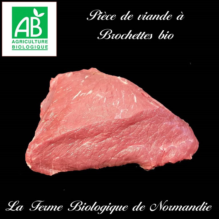 Viande de boeuf bio pour brochettes 