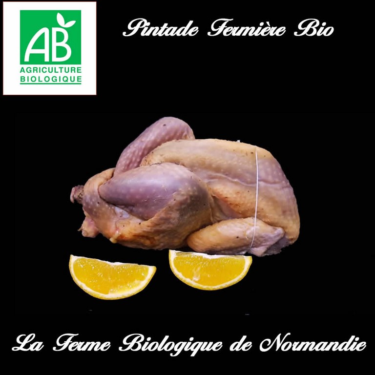 Pintade fermière  bio  entière