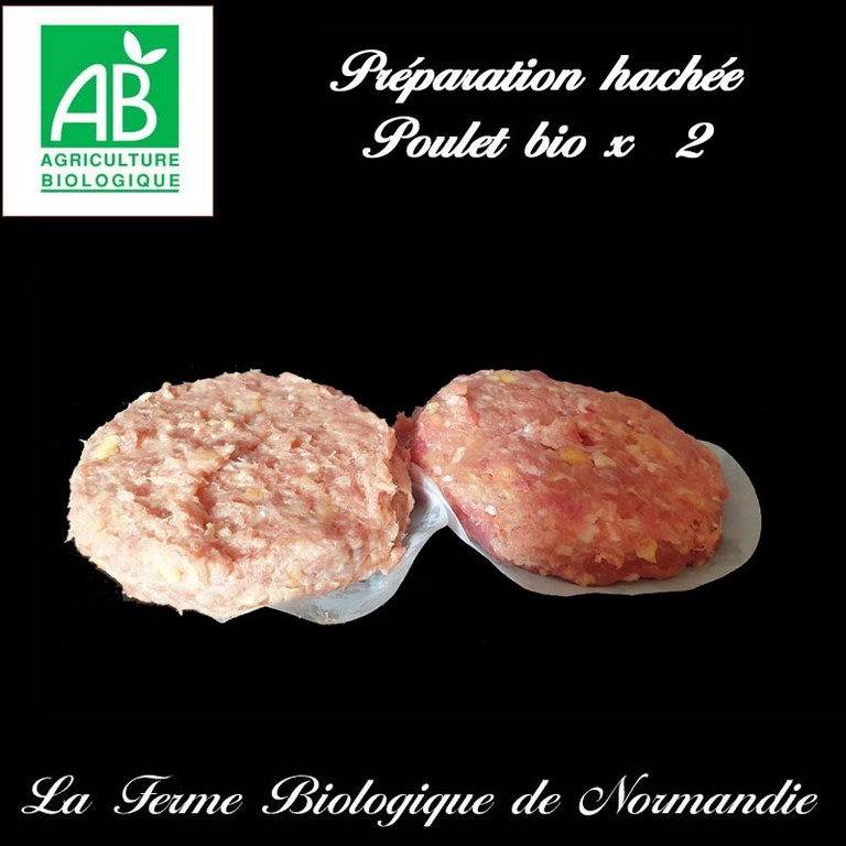 steaks hachés de poulet bio