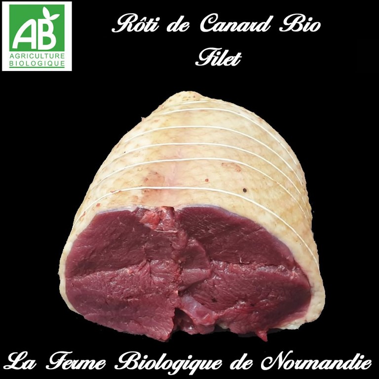 Roti canard bio filet 