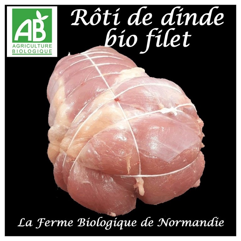 Rôti de dinde bio filet sans peau