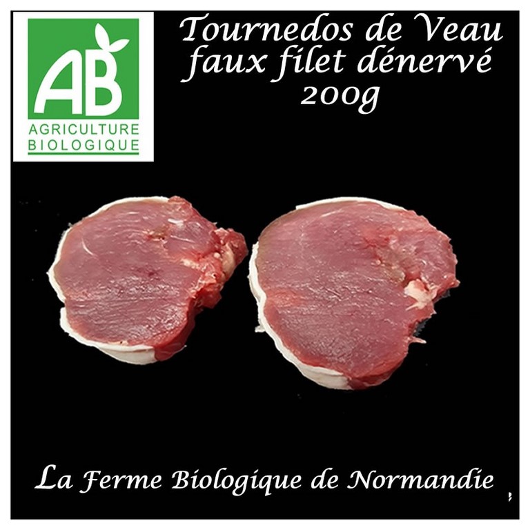 Tournedos veau bio faux filet dénervé 200g