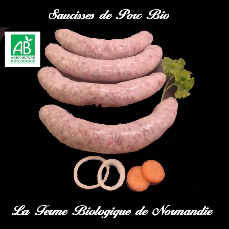 saucisses porc bio 500g