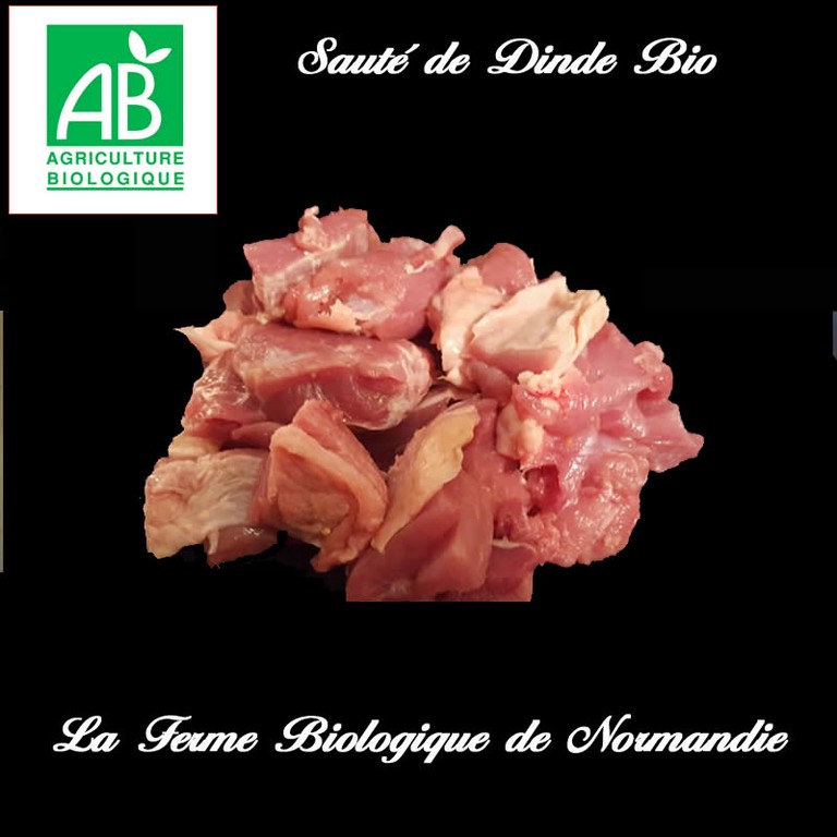 Sauté de dinde bio sans peau