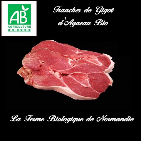 Gigot d'agneau bio tranches