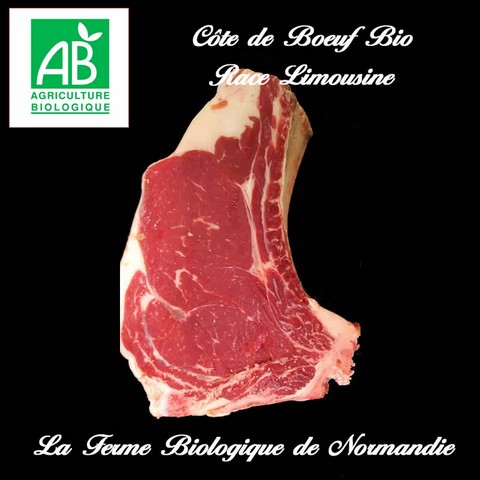 Cote de boeuf d'herbe bio maturée