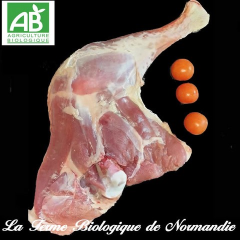 Cuisse de poulet fermier bio 350g