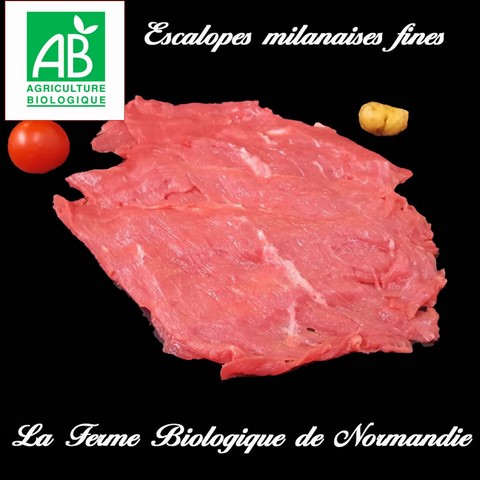 Escalopes de veau bio milanaises