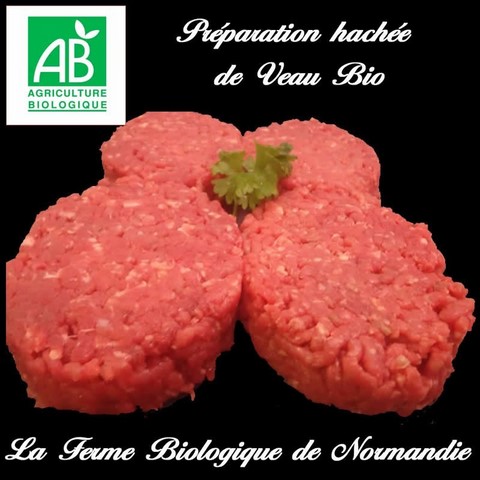 Hachés de veau bio 