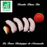 Boudin blanc bio au porc