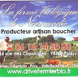 coordonnées Ferme biologique de Normandie a Poissy