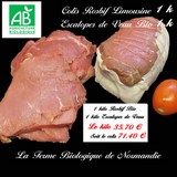 Colis 1 kilo rosbif bio 1 kilo escalopes veau