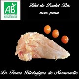 Filet de poulet bio avec peau Filet de poulet bio 250g