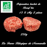 steaks hachés boeuf d'herbe bio 250g