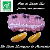 Roti de dinde bio farci aux pruneaux