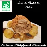 Rôti de poulet fermier (cuisse) Rôti de poulet fermiè bio (cuisse)